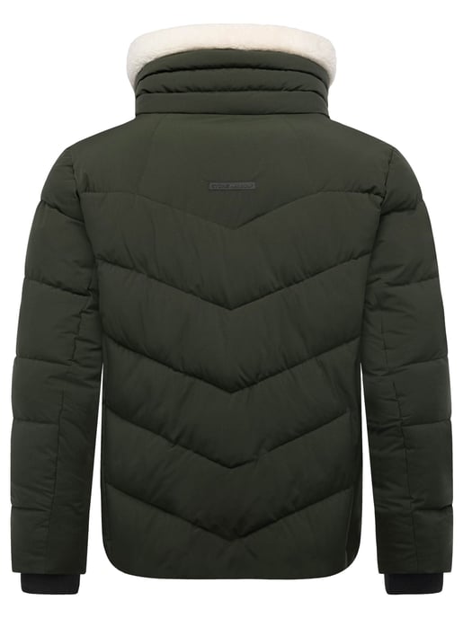 Stone Harbour Herren Steppjacke Ansello mit Teddyfleece-Kragen & Fleecefutter - Image 4