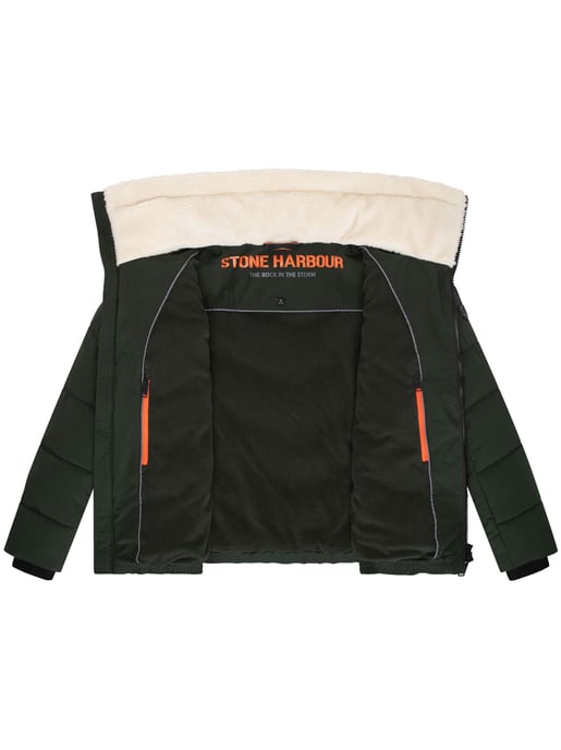 Stone Harbour Herren Steppjacke Ansello mit Teddyfleece-Kragen & Fleecefutter - Image 5