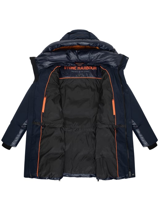 Stone Harbour Herren Winterjacke Nelioon mit 2-Wege-Reißverschluss & Kapuze - Image 5