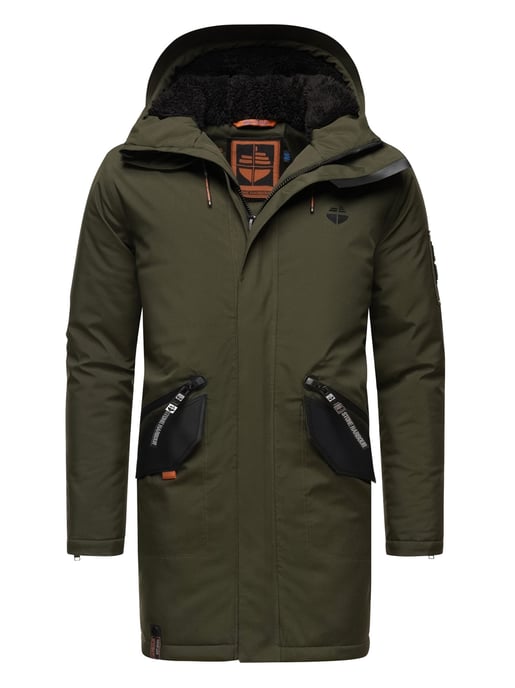Stone Harbour Herren Winterjacke Ragaan mit Teddyfell & Kapuze - Image 1