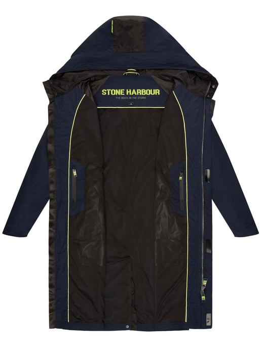Stone Harbour Herren Regenjacke Zafaar lang geschnitten & wind- / wasserabweisend - Image 5