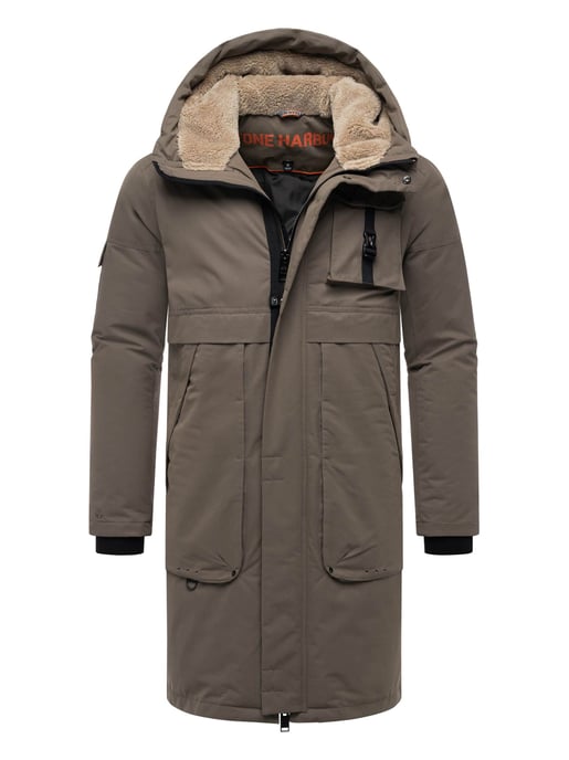 Stone Harbour Herren Outdoorjacke Cyriaan mit Teddyfellkapuze & winddichtem Design - Image 1