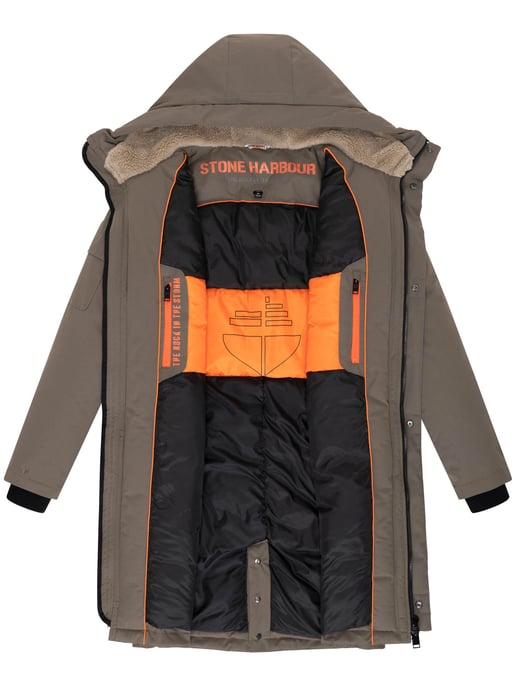 Stone Harbour Herren Outdoorjacke Cyriaan mit Teddyfellkapuze & winddichtem Design - Image 5