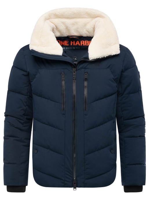 Stone Harbour Herren Steppjacke Ansello mit Teddyfleece-Kragen & Fleecefutter - Image 1