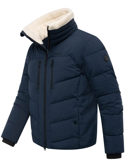 Stone Harbour Herren Steppjacke Ansello mit Teddyfleece-Kragen & Fleecefutter - Image 3