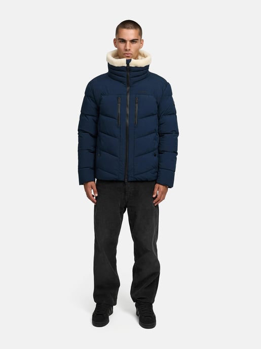 Stone Harbour Herren Steppjacke Ansello mit Teddyfleece-Kragen & Fleecefutter - Image 6