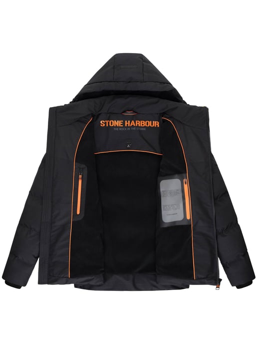 Stone Harbour Herren Winterjacke Gavriloo mit abnehmbarer Kapuze & Fleecefutter - Image 6