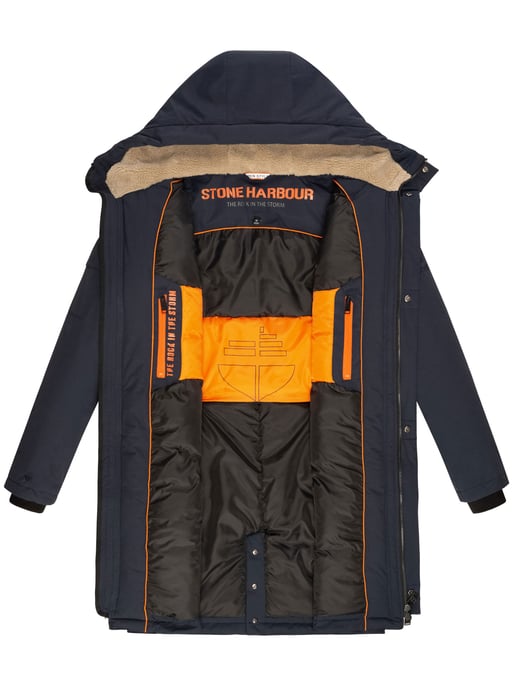 Stone Harbour Herren Outdoorjacke Cyriaan mit Teddyfellkapuze & winddichtem Design - Image 5