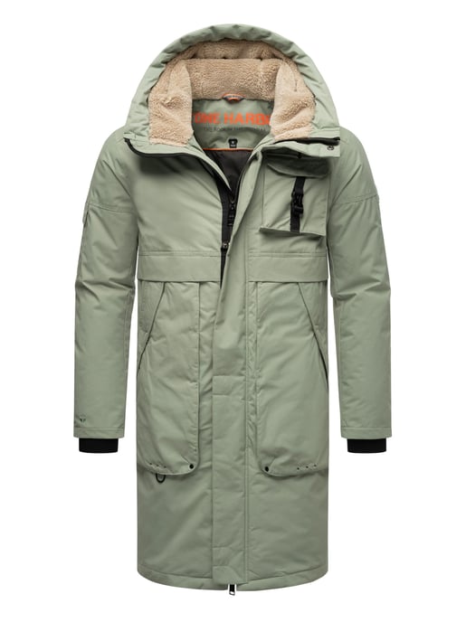 Stone Harbour Herren Outdoorjacke Cyriaan mit Teddyfellkapuze & winddichtem Design - Image 1