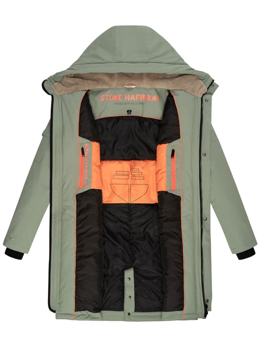 Stone Harbour Herren Outdoorjacke Cyriaan mit Teddyfellkapuze & winddichtem Design - Image 5