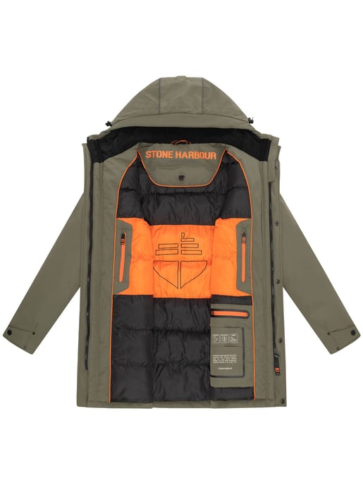 Stone Harbour Herren Winterjacke Phinoo mit Fleece-Taschen & 2-Wege-Reißverschluss - Image 5