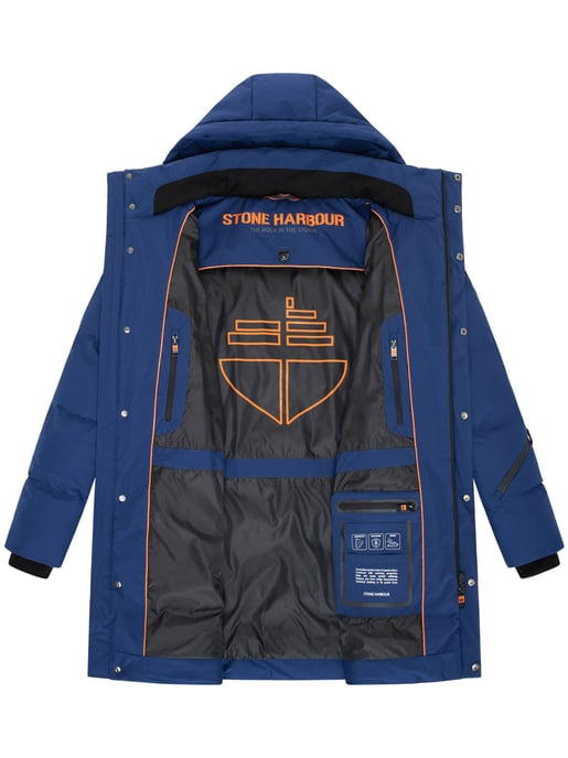 Stone Harbour Herren Wintermantel Thadeek mit abnehmbarer Kapuze & Magnettaschen - Image 5