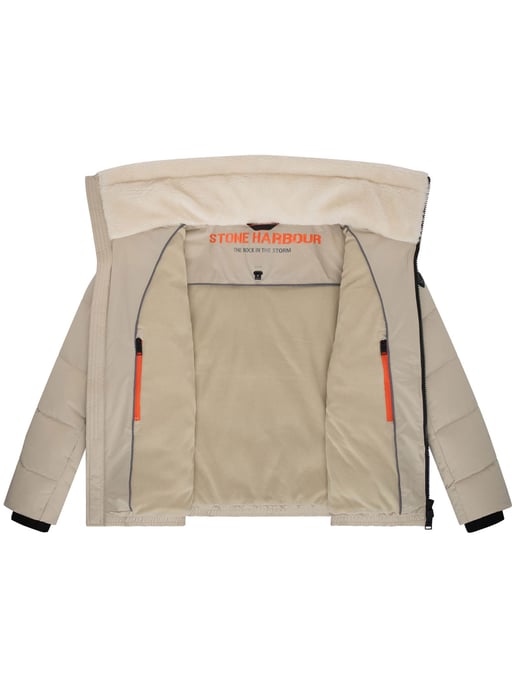 Stone Harbour Herren Steppjacke Ansello mit Teddyfleece-Kragen & Fleecefutter - Image 5