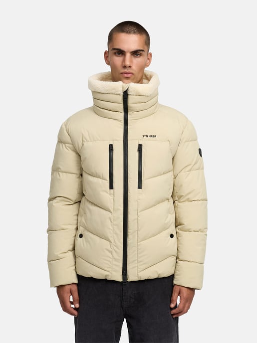 Stone Harbour Herren Steppjacke Ansello mit Teddyfleece-Kragen & Fleecefutter - Image 6