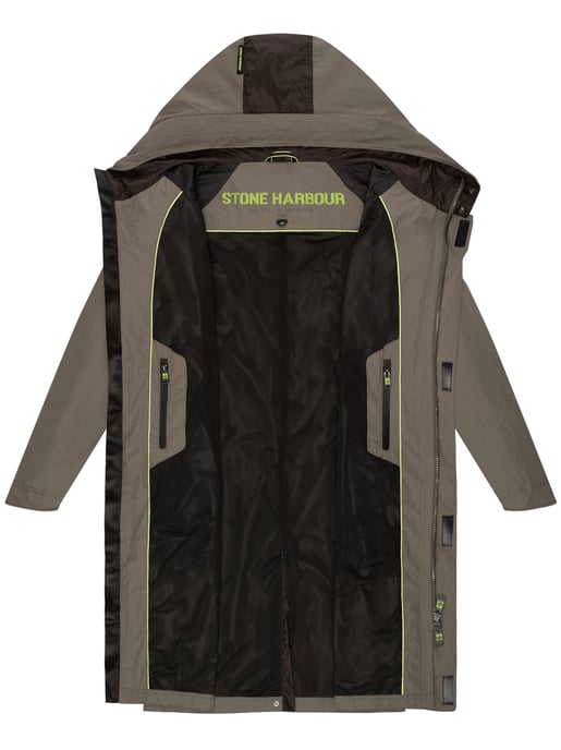 Stone Harbour Herren Regenjacke Zafaar lang geschnitten & wind- / wasserabweisend - Image 5