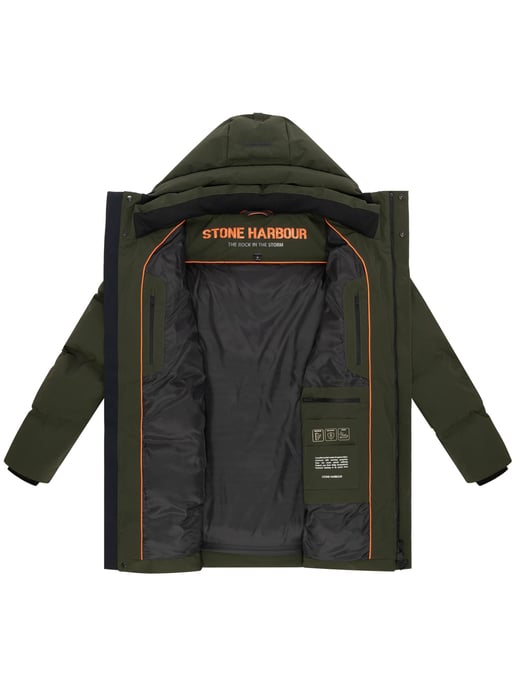 Stone Harbour Herren Winterjacke Darianoo mit Downfree-Steppung & Magnetverschluss - Image 5