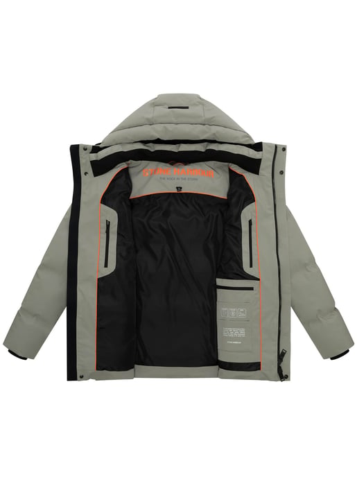 Stone Harbour Herren Winterjacke Taviaan mit Fleecekapuze & winddichtem Design - Image 5