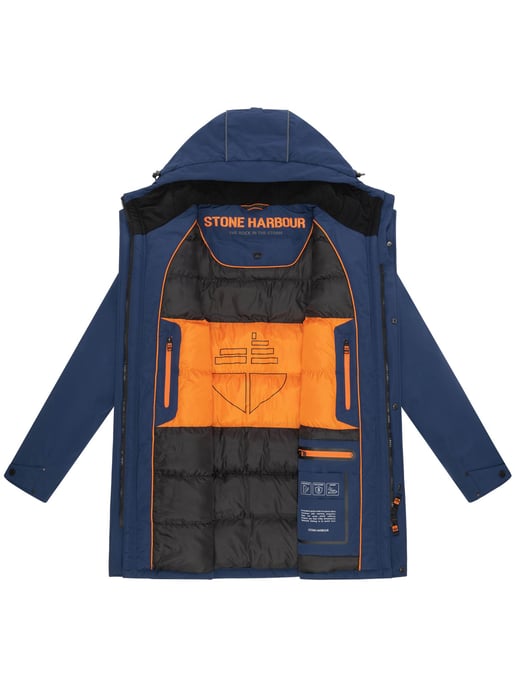 Stone Harbour Herren Winterjacke Phinoo mit Fleece-Taschen & 2-Wege-Reißverschluss - Image 5