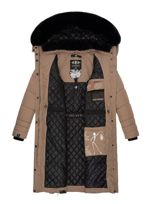 Navahoo Damen Winterjacke Fahmiyaa – Lang, Warm & Funktional mit Kapuze - Image 6