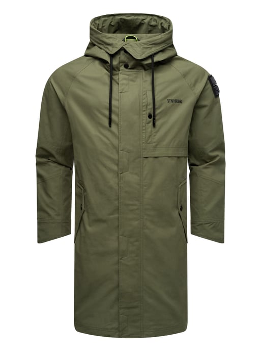 Stone Harbour leichte Herrenjacke Yaroon aus Baumwolle & mit langem Schnitt - Image 2