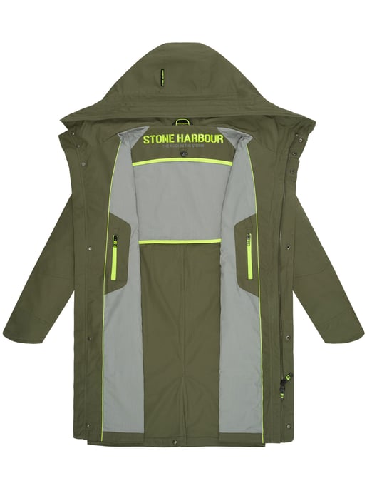 Stone Harbour leichte Herrenjacke Yaroon aus Baumwolle & mit langem Schnitt - Image 5