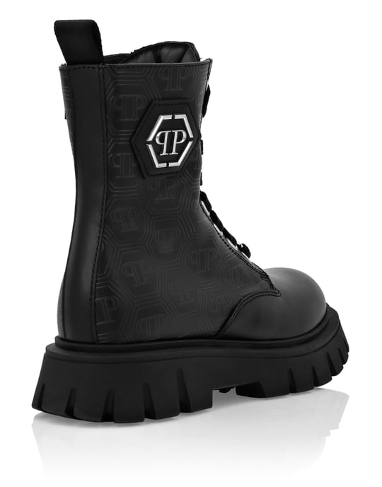 Nappa Leather Mid Boots Hexagon Monogram - Image 2