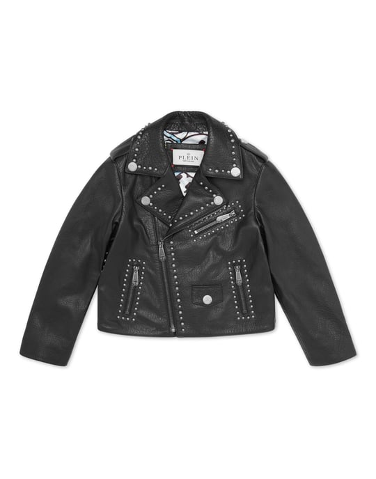 Leather Biker Jacket Smile - Image 1