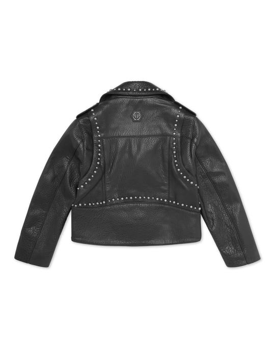 Leather Biker Jacket Smile - Image 4