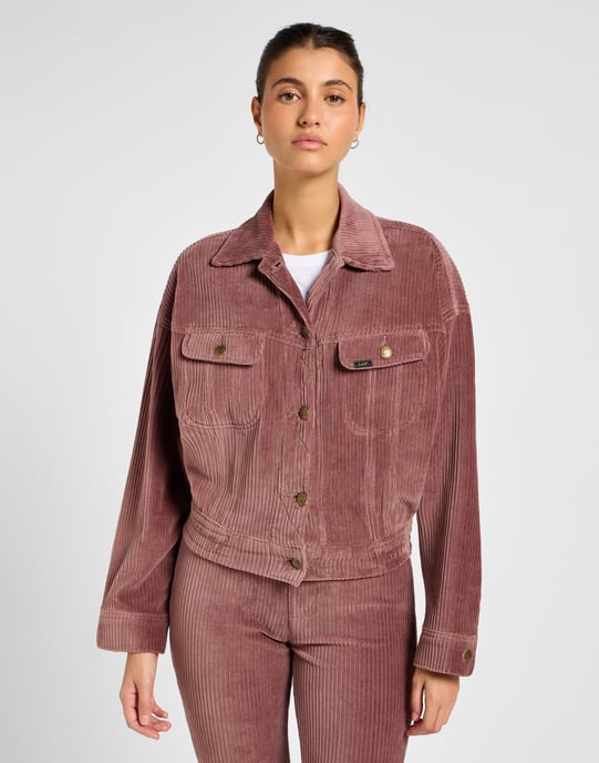Lee -Batwing Rider Jacket - Dreamy Mauve - Image 1