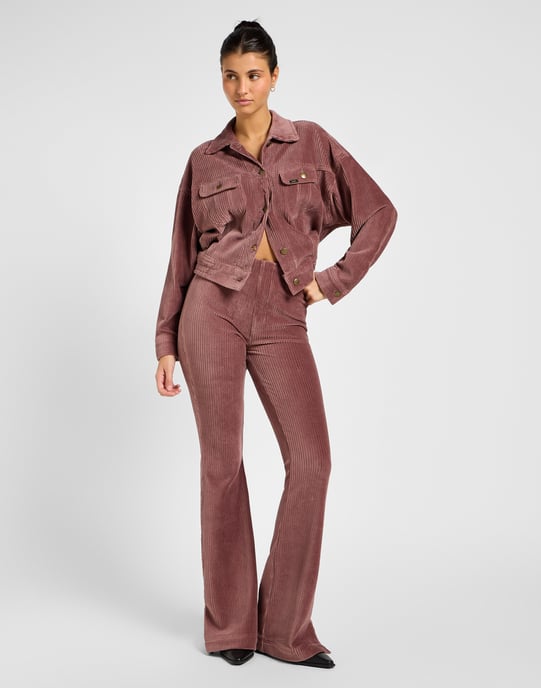 Lee -Batwing Rider Jacket - Dreamy Mauve - Image 3