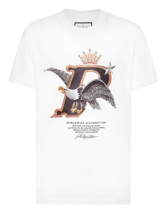 Round Neck T-Shirt Eagle Plein Worldwide - Image 1