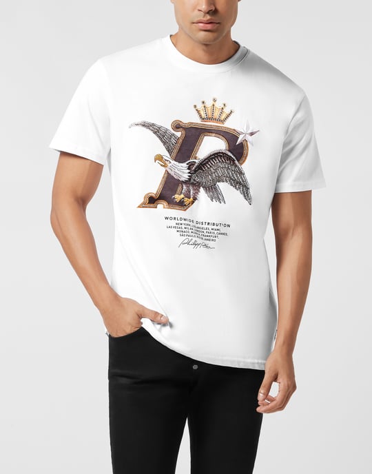 Round Neck T-Shirt Eagle Plein Worldwide - Image 2