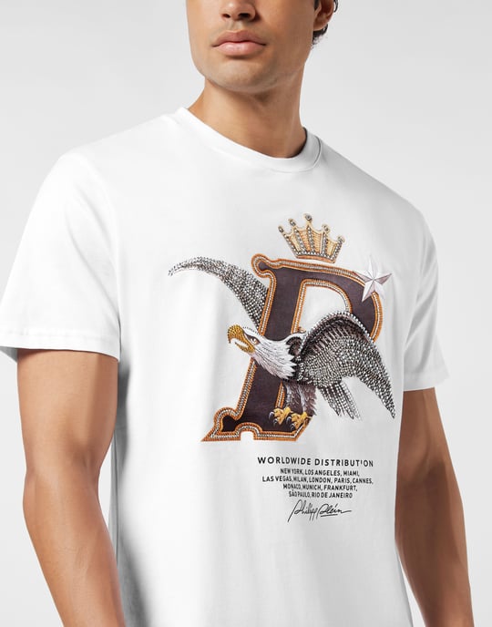 Round Neck T-Shirt Eagle Plein Worldwide - Image 3