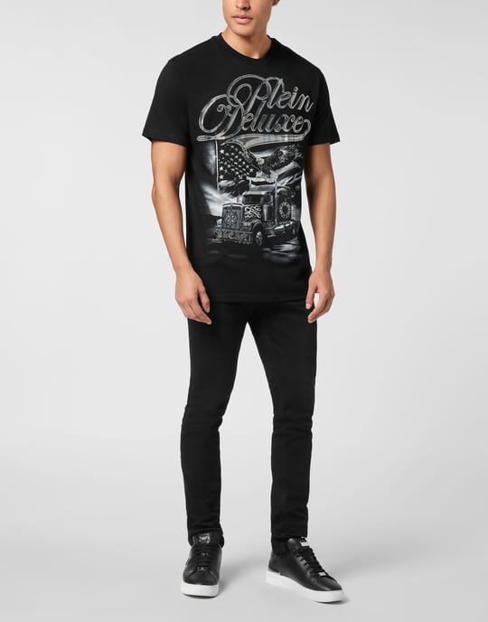 Round Neck T-Shirt Plein Truck Stones - Image 3