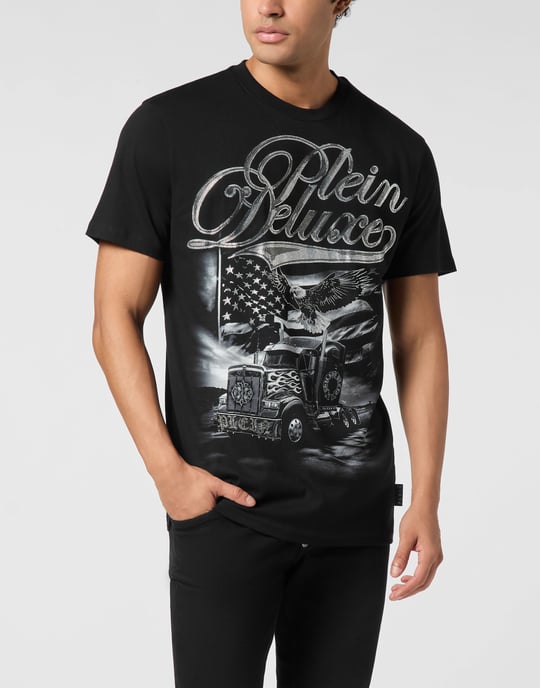 Round Neck T-Shirt Plein Truck Stones - Image 5