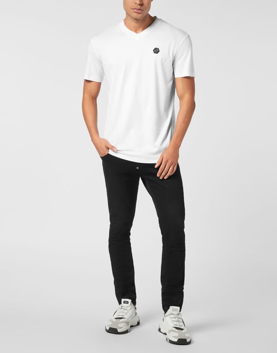 Basic V-Neck T-Shirt Hexagon - Image 3