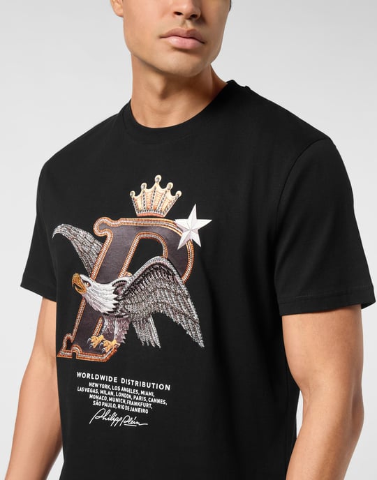 Round Neck T-Shirt Eagle Plein Worldwide - Image 2