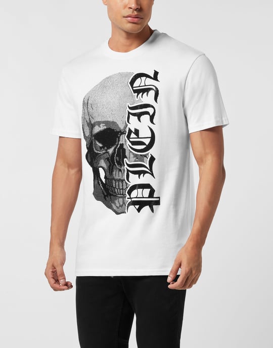 Round Neck T-Shirt Gothic Plein Stones - Image 2
