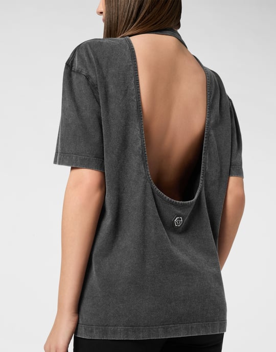 Open Back Man Fit T-Shirt Love Plein - Image 2