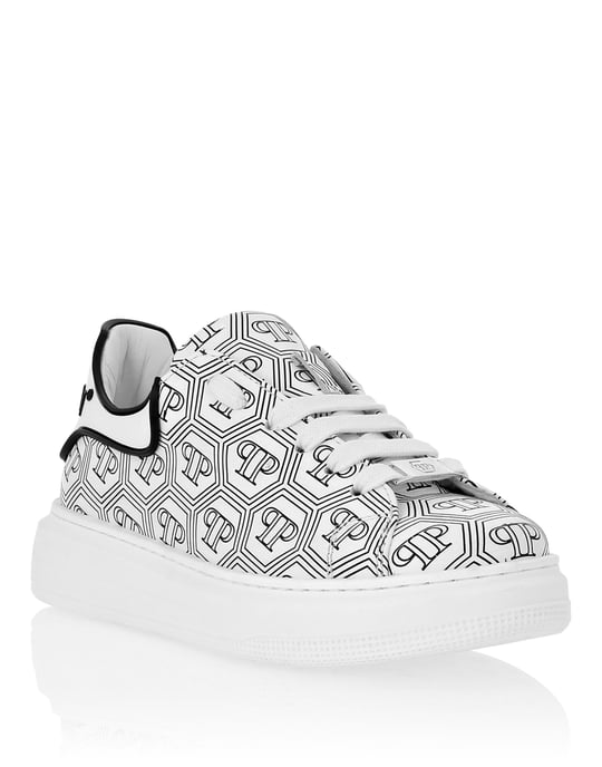 Leather Lo-Top Sneakers Monogram - Image 1