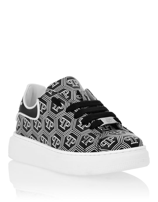 Leather Lo-Top Sneakers Monogram - Image 1