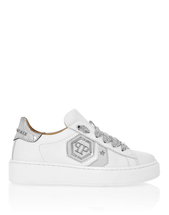 Leather Lo-Top Sneakers Hexagon - Image 4