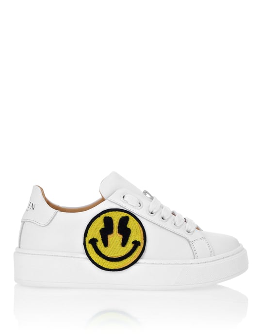 Leather Lo-Top Sneakers Smile - Image 4