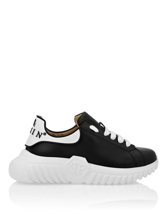 Leather Lo-Top Sneakers Hexagon Insert Sole And Plein - Image 5