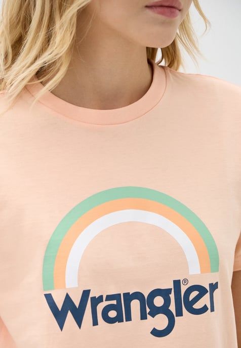 Wrangler – T-Shirt – Hellpfirsich - Image 3
