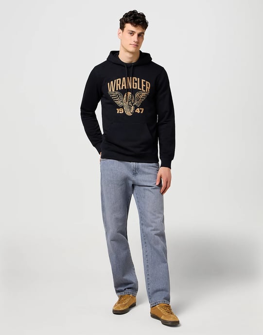 Wrangler – AMERICANA Kapuzenpullover – Marineblau - Image 3