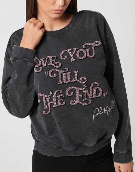 Open Back Roundneck Sweatshirt Love Plein - Image 3