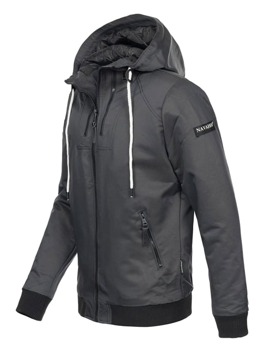 Navahoo Herren Jacke B623 – Stylische Übergangsjacke mit Fleece-Taschen & Wasserabweisendem Material - Image 3