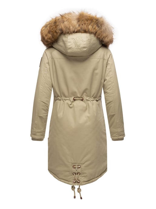 Navahoo Damen Winterjacke Rosinchen – Klassischer Parka mit Abnehmbarem Kunstfellkragen - Image 5