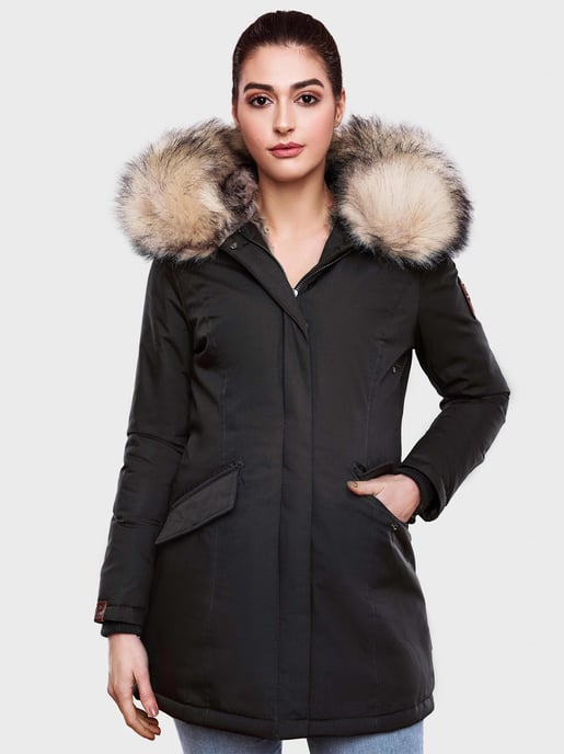 Navahoo Damen Winter Parka Cristal – Premium Kollektion mit Abnehmbarem Kunstfellkragen - Image 4